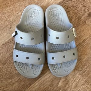 Grey Classic Croc Sandal